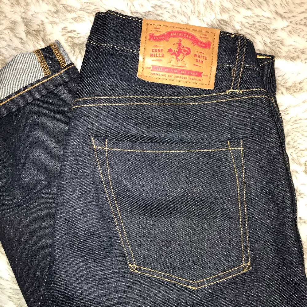 White Oak Cone Denim jeans - Flint and Tinder
